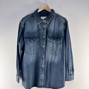 Dear John Naomi Denim Shirt Sz M